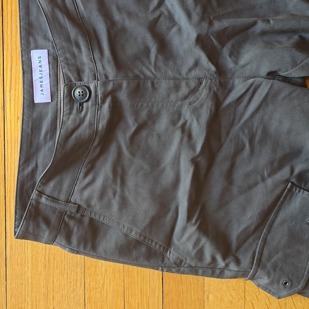 James Jeans, Boyfriend Cargo Military Green Pants, EUC, Women's 26 - Picture 4 of 15